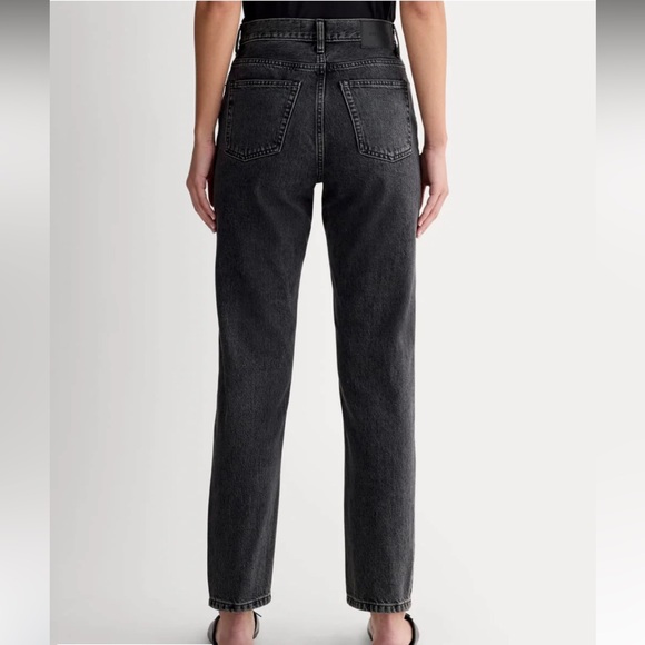 Everlane 90s Cheeky Jean Size 25 Ankle Black Organic Cotton Straight Leg Denim - Picture 3 of 16